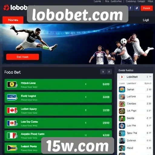 Análise da interface do usuário no lobobet.com